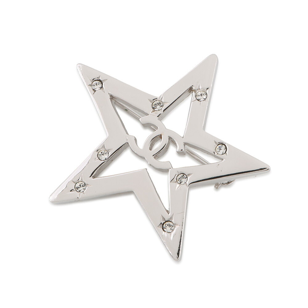 Chanel Brooch Coco Mark Star Rhinestone 06C CHANEL Women's